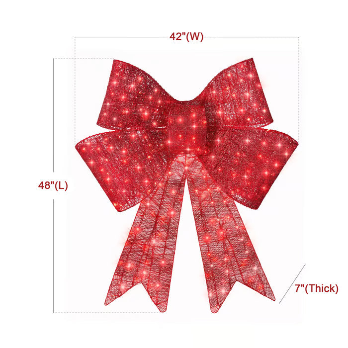 Lit Christmas Bow ~ Too bright, too bold, too beautiful to ignore-