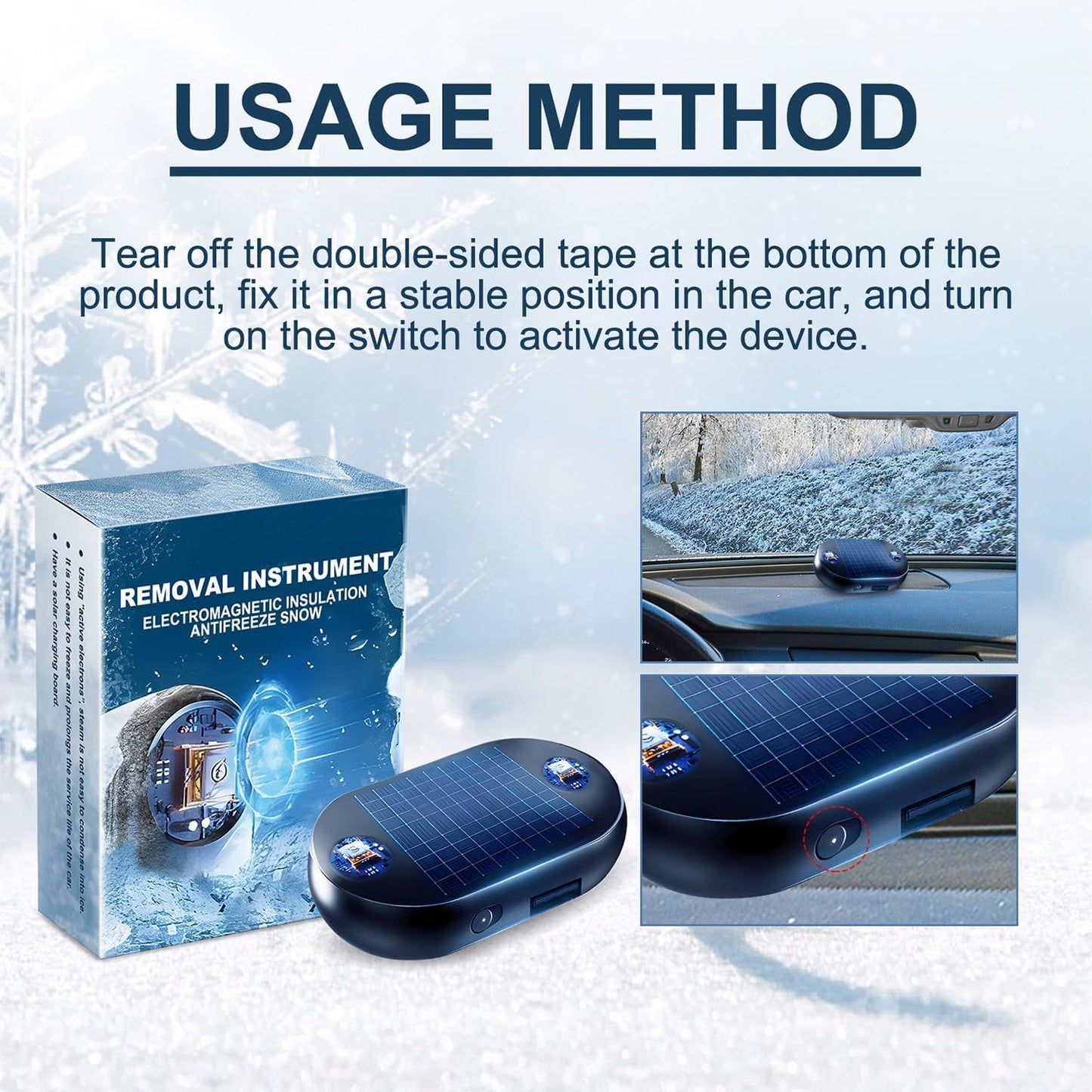 Electromagnetic Anti-Freezing Device ~ Enjoy a clear windshield every winter morning (FNL)~
