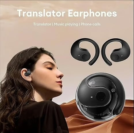 AI-Powered Bluetooth Translation Earbuds - Effortless Conversations in 75+ Languages.