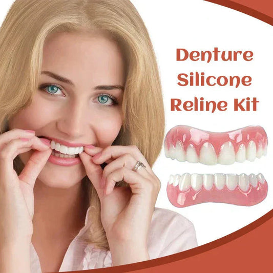 Silicone Denture Set ~ Achieve a natural, confident smile instantly (50% OFF)`