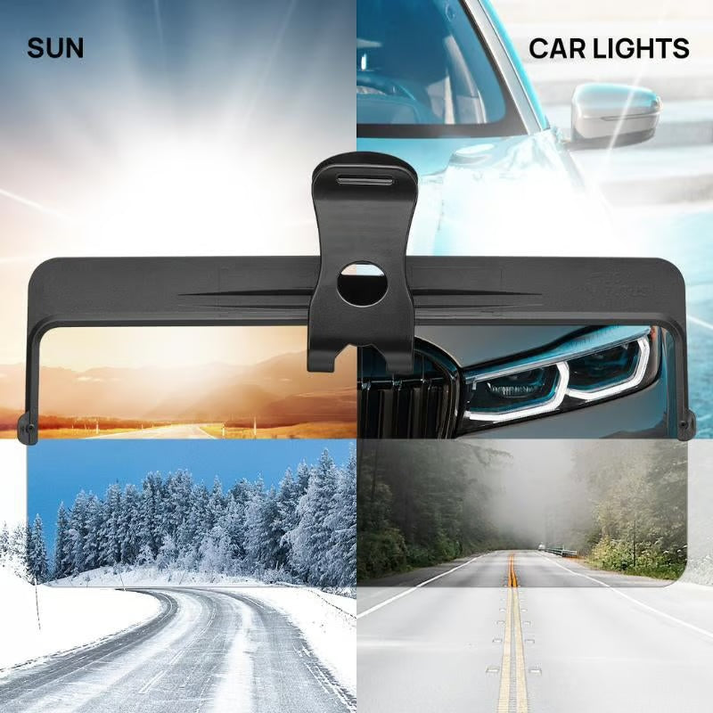 Polarized Car Visor ~ Block glare and drive comfortably in any weather.