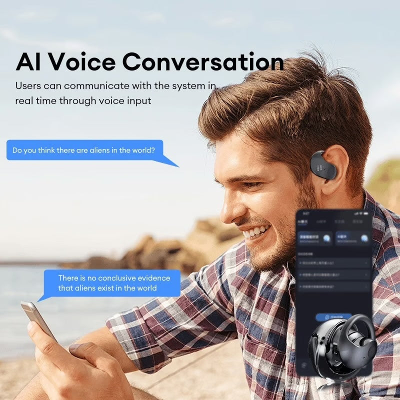 AI-Powered Bluetooth Translation Earbuds ~ Effortless Conversations in 75+ Languages-