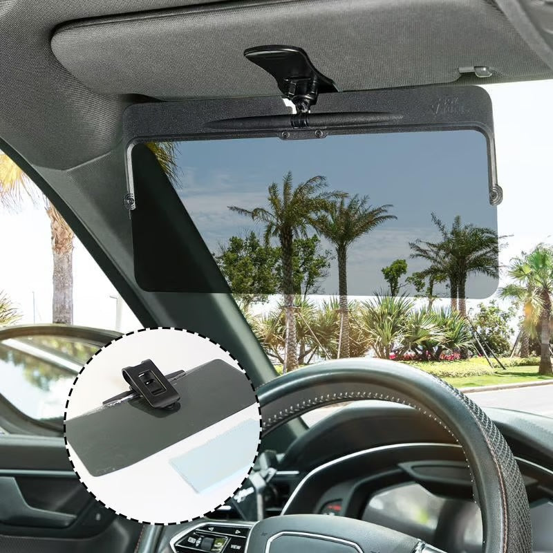 Polarized Car Visor ~ Block glare and drive comfortably in any weather.