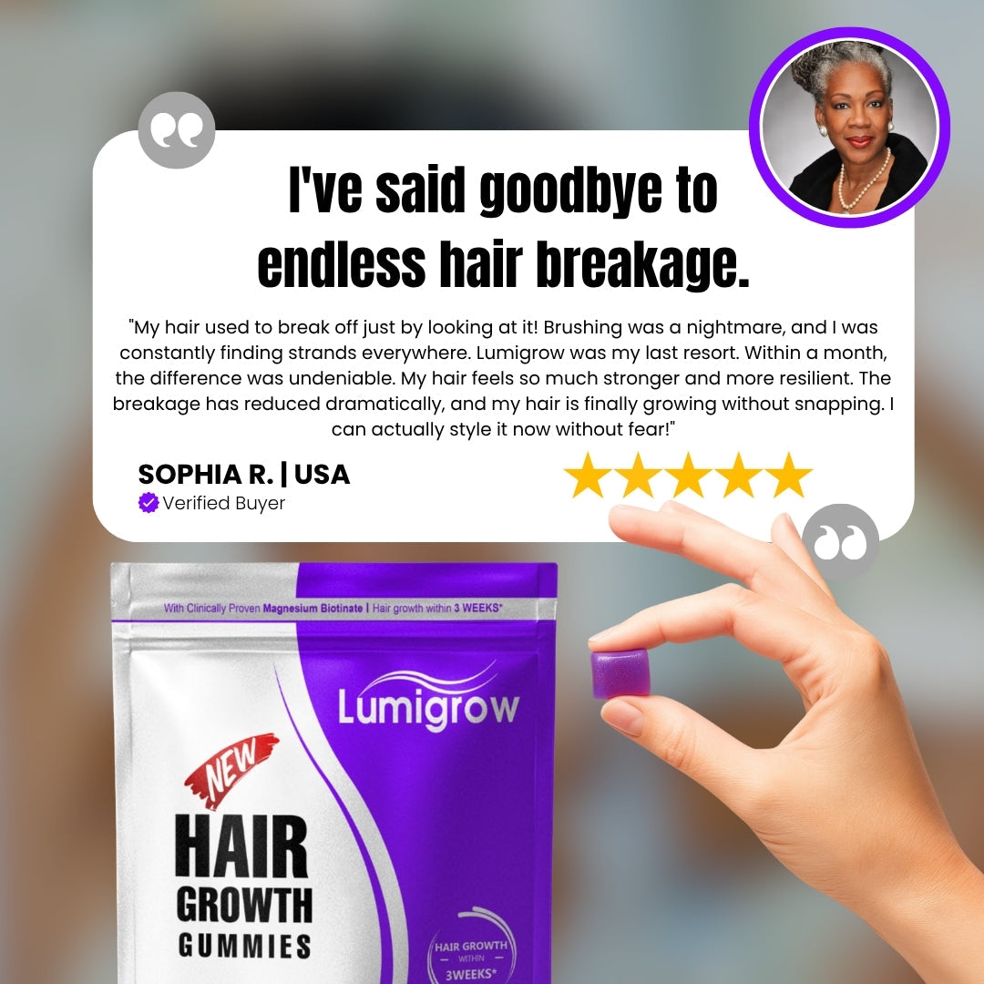 Lumigrow Hair Growth Gummies ~ Clinically proven formula for real results-