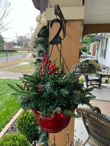 Pre-lit Artificial Christmas Tree Urn Filler ~ Weatherproof sparkle for entryways and patios~