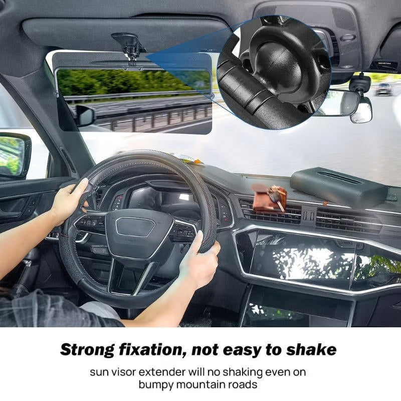 Polarized Car Visor ~ Block glare and drive comfortably in any weather.