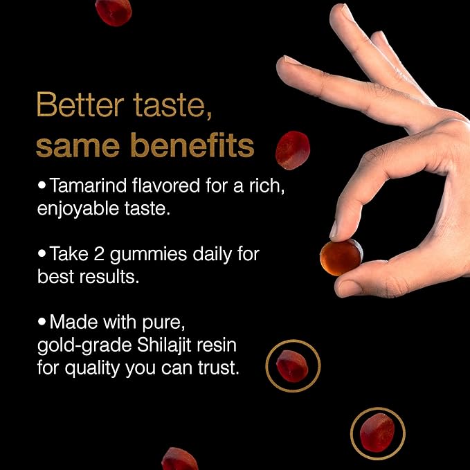 Pure Himalayan Shilajit Gummies ~ Natural Energy & Stamina in Every Bite