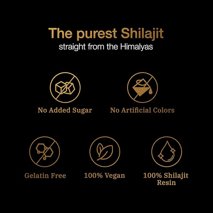 Pure Himalayan Shilajit Gummies ~ Natural Energy & Stamina in Every Bite