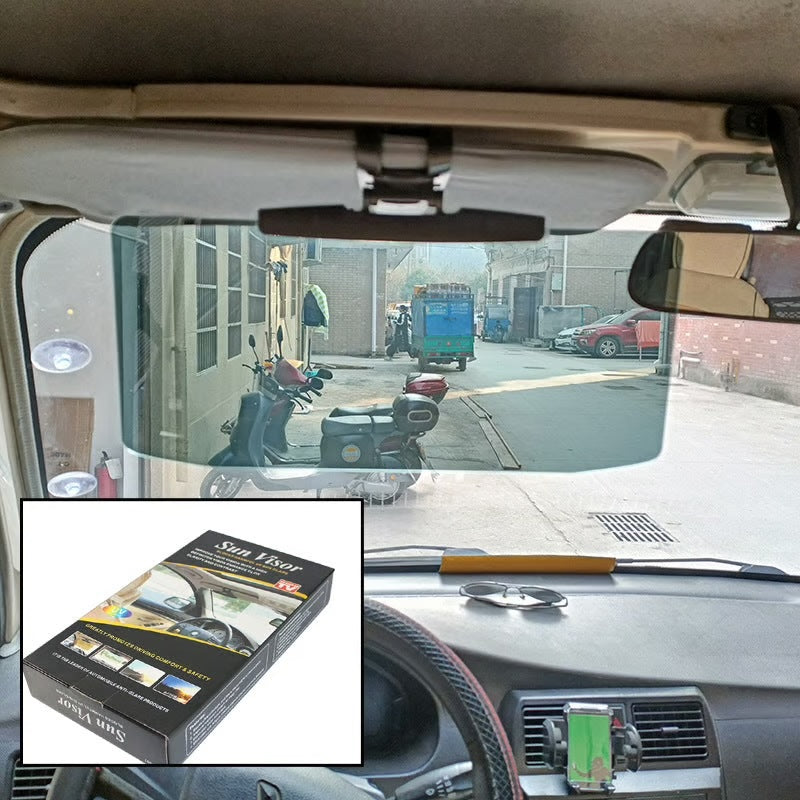Polarized Car Visor ~ Block glare and drive comfortably in any weather.