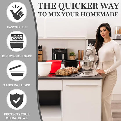 Silicone Liners for KitchenAid Mixers ~ Bulletproof bowl protection and no-scrub cleanup.