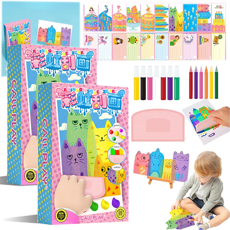 Rainbow Scratch Art Kit ~ Create Colorful Masterpieces with a Simple Scratch