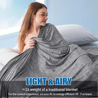 Summer Cooling Blanket ~ Instantly chill your nights, sleep dry and deep`