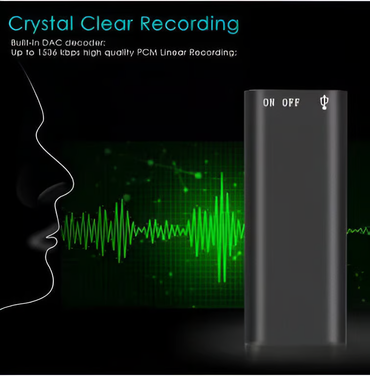 Discreet Voice Recorder ~ Capture clear audio anytime, anywhere