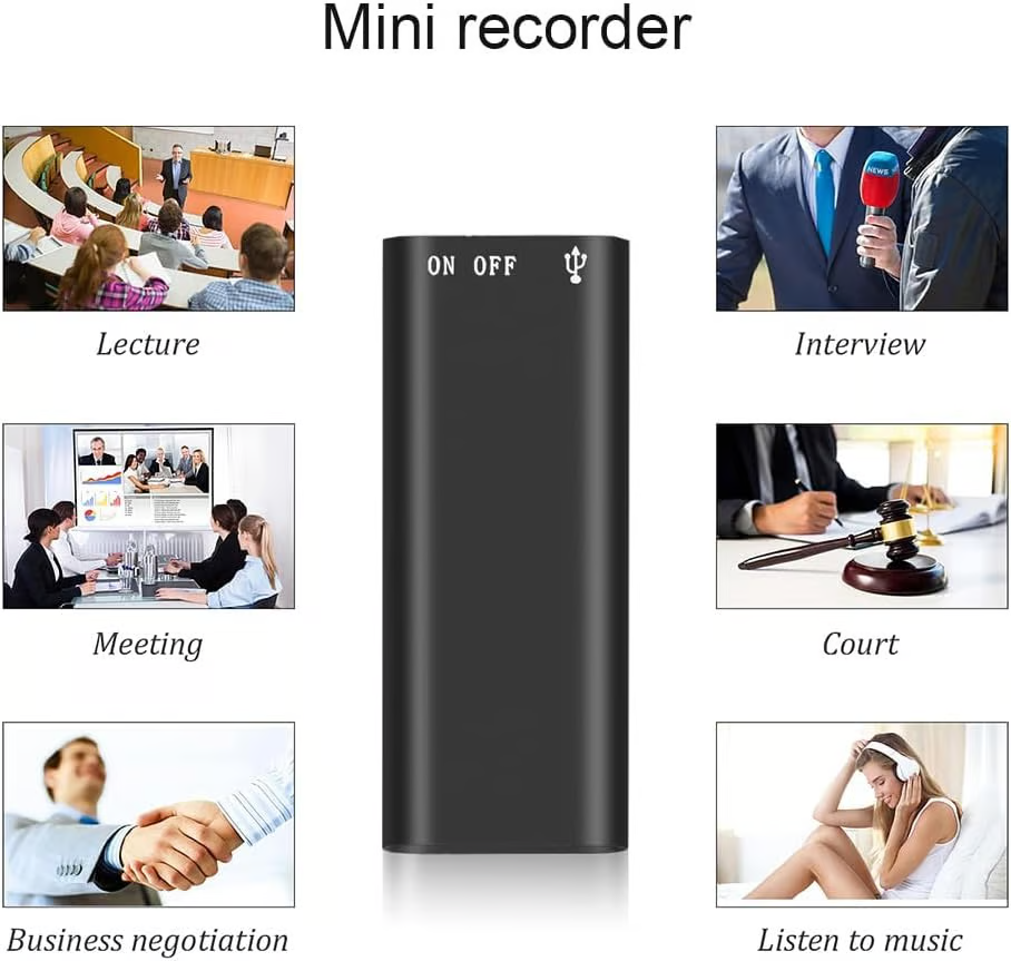 Discreet Voice Recorder ~ Capture clear audio anytime, anywhere