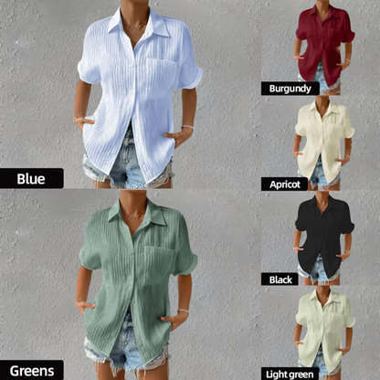 Crew Neck Lace Loose Shirt ~ The shirt that does all the work for you