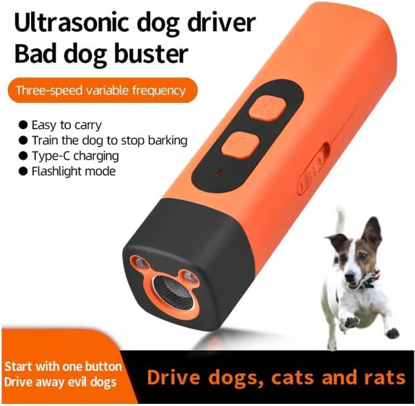 Ultrasonic Dog Bark Deterrent Device ~ Stop unwanted barking and protect your space instantly