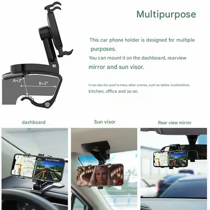Multifunctional Car Dashboard Phone Holder ~ The Last Phone Mount You’ll Ever Need~