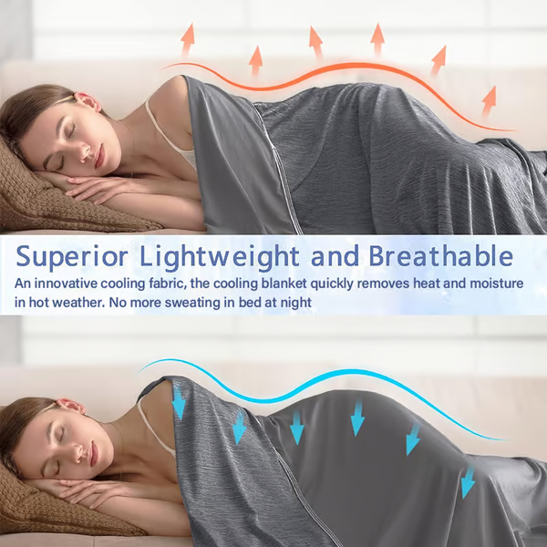Summer Cooling Blanket ~ Instantly chill your nights, sleep dry and deep`