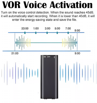 Discreet Voice Recorder ~ Capture clear audio anytime, anywhere
